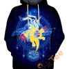 Mystical Digimon Starry Sky All Over Print 3D Hoodie