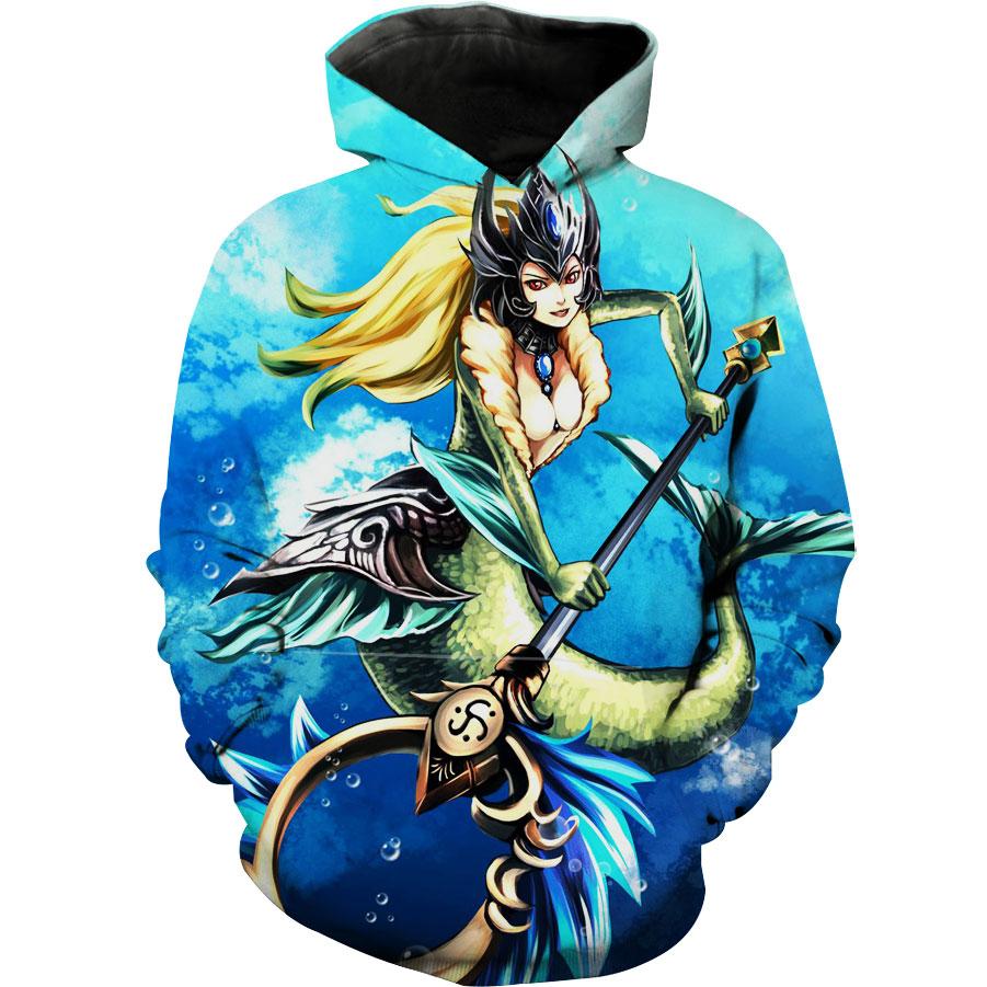 Nami League Of Legends Lol Nami 3D Hoodie With Zippers
