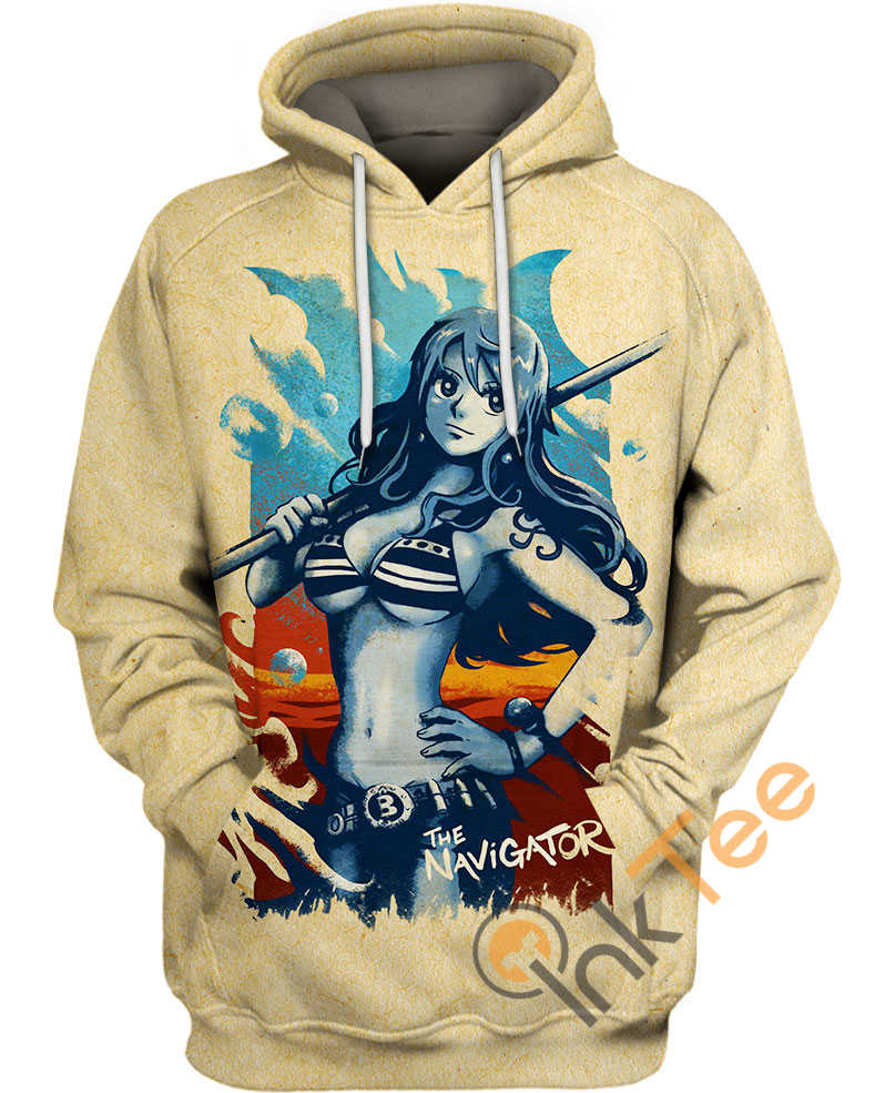 Nami The Navigator All Over Print Zip Up Hoodie Men