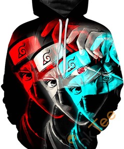 Naruto All Over Print Hoodie Featuring Front Pocket And 3D Design Sport In Style