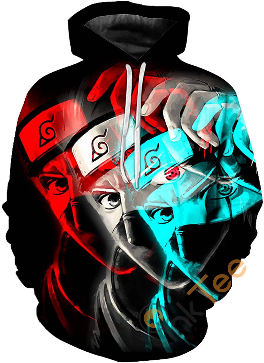 Naruto All Over Print Hoodie Featuring Front Pocket And 3D Design Sport In Style