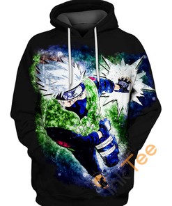 Naruto Kakashi Shinobi Hoodie 3D Full Size Print For Otaku
