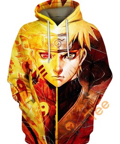 Naruto Sage Mode Split Hoodie Perfect For Fans Of All Ages