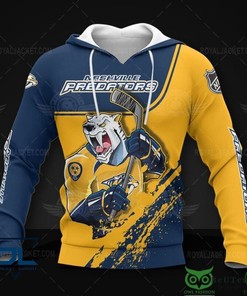 Nashville Predators Nhl 3D All Over Print Hoodie With Zip Up Bear Your Team Pride