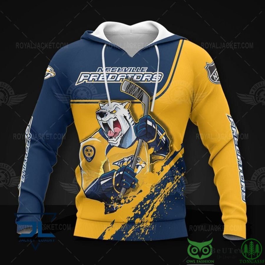 Nashville Predators Nhl 3D All Over Print Hoodie With Zip Up Bear Your Team Pride