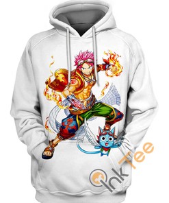 Natsu Dragneel And Happy Custom All Over Print 3D Hoodie