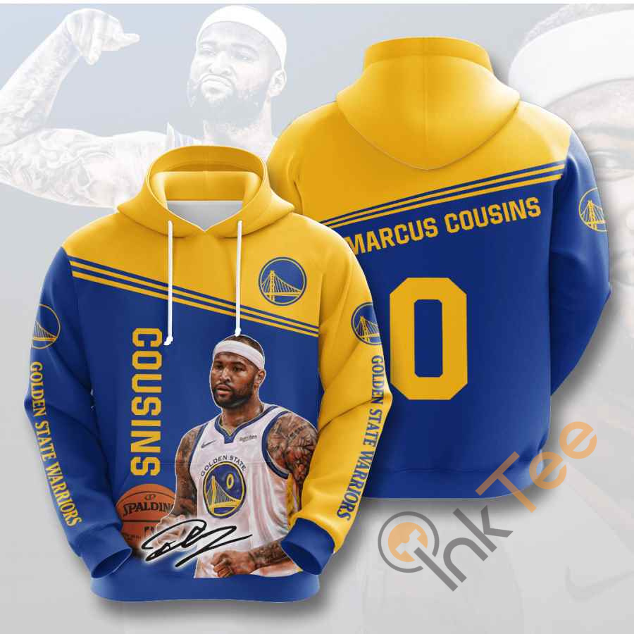 Nba Demarcus Cousins Golden State Warriors All Over Print 3D Hoodie
