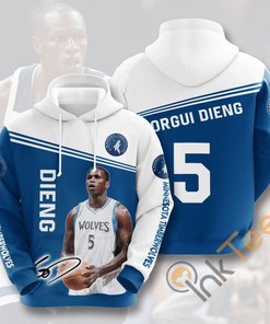 Nba Minnesota Timberwolves Hoodie With Gorgui Dieng Usa 3D Print