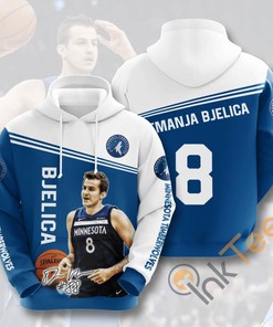Nba Minnesota Timberwolves Hoodie With Nemanja Bjelica Usa 3D Print