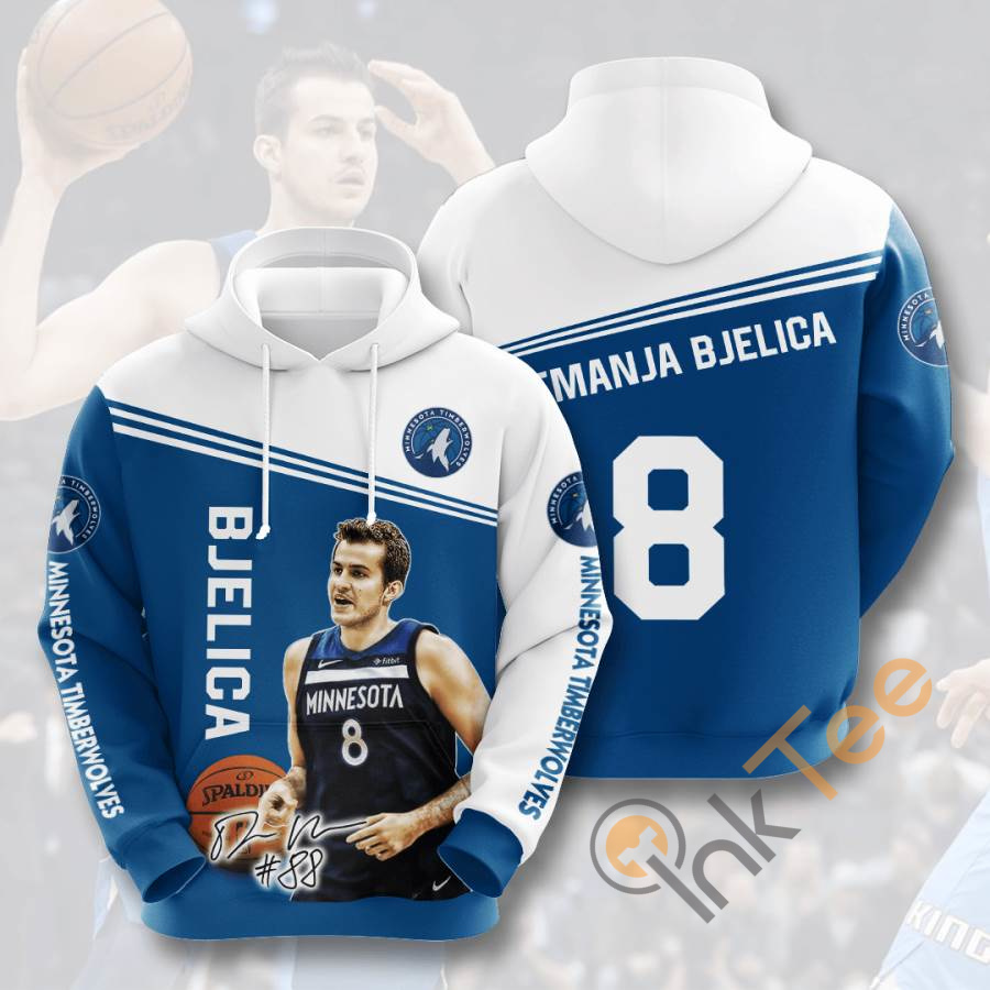 Nba Minnesota Timberwolves Hoodie With Nemanja Bjelica Usa 3D Print
