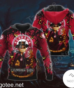Ncaa Alabama Crimson Tide Jack Skellington Halloween 3D Hoodie