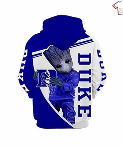 Ncaa Duke Blue Devils Baby Groot 3D Hoodie - Perfect For Fans