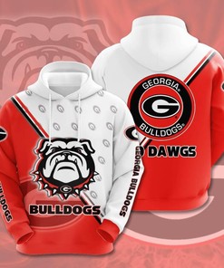 Ncaa Georgia Bulldogs All Over Print Zip Hoodie Gifts Birthday