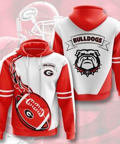 Ncaa Georgia Bulldogs All Over Print Zip-Up Hoodie