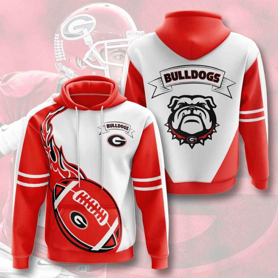 Ncaa Georgia Bulldogs All Over Print Zip-Up Hoodie