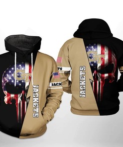 Ncaa Georgia Tech Yellow Jackets Us Flag Skull All Over Print 3D Hoodie