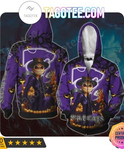 Ncaa Kansas State Wildcats Jack Skellington Halloween 3D, Hoodie
