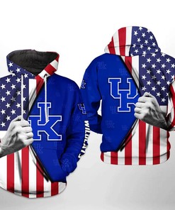 Ncaa Kentucky Wildcats 3D All Over Print Zip-Up Hoodie For Men And Women 