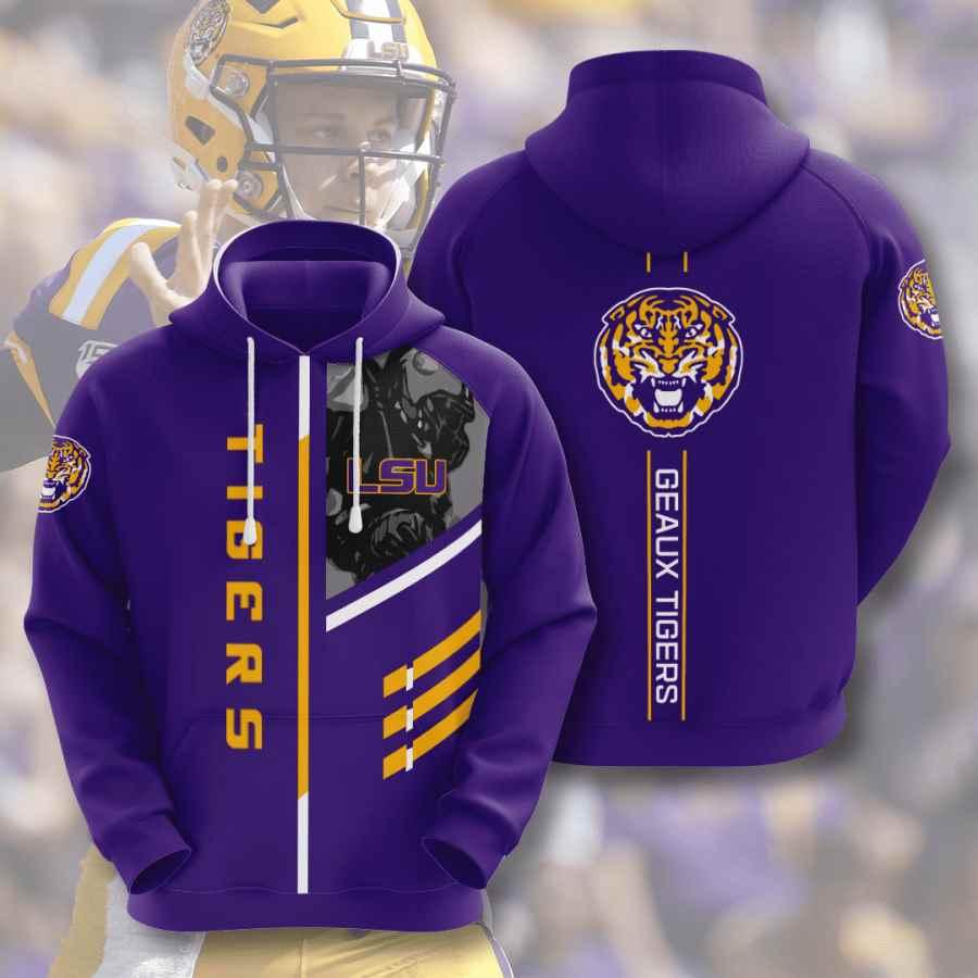 Ncaa Lsu Tigers All Over Print 3D Hoodie, Zip-Up Hoodie - Perfect Gift For Fans