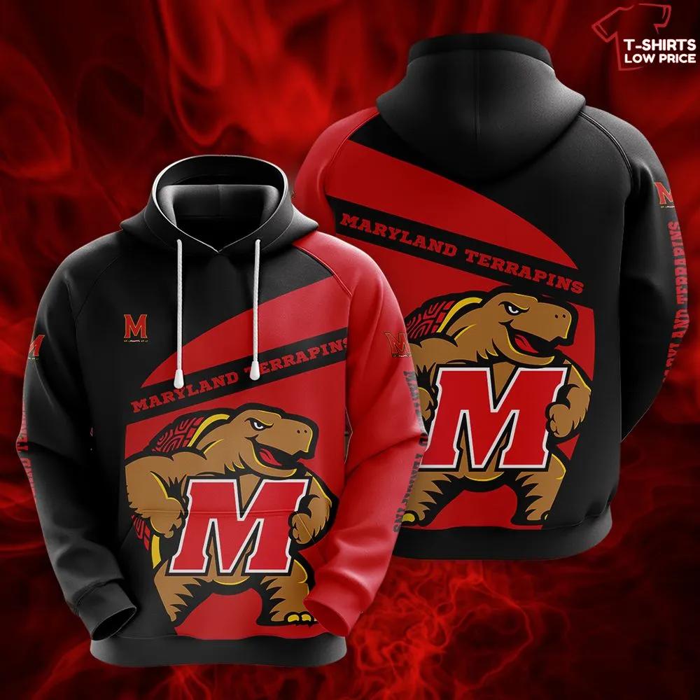 Ncaa Maryland Terrapins 3D Hoodie For Men Women With Custom Prints