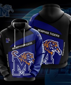 Ncaa Memphis Tigers 3D Print Zip-Up Hoodie For Men