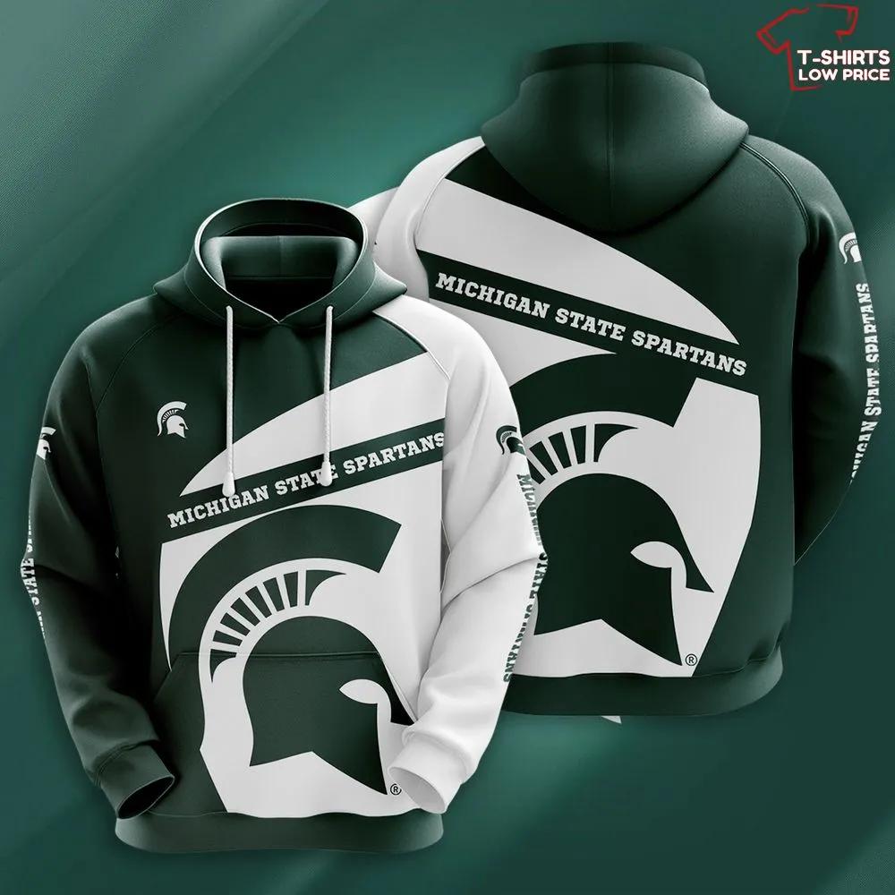 Ncaa Michigan State Spartans 3D Hoodie For Men Women With Custom Design Prints
