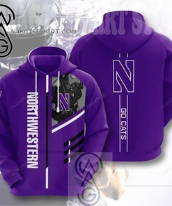 Ncaa Northwestern Wildcats High Quality 3D Full Printing Hoodie - Gifts For Father'S Day