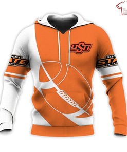 Ncaa Oklahoma State Cowboys Orange White 3D Hoodie - Perfect For Fans