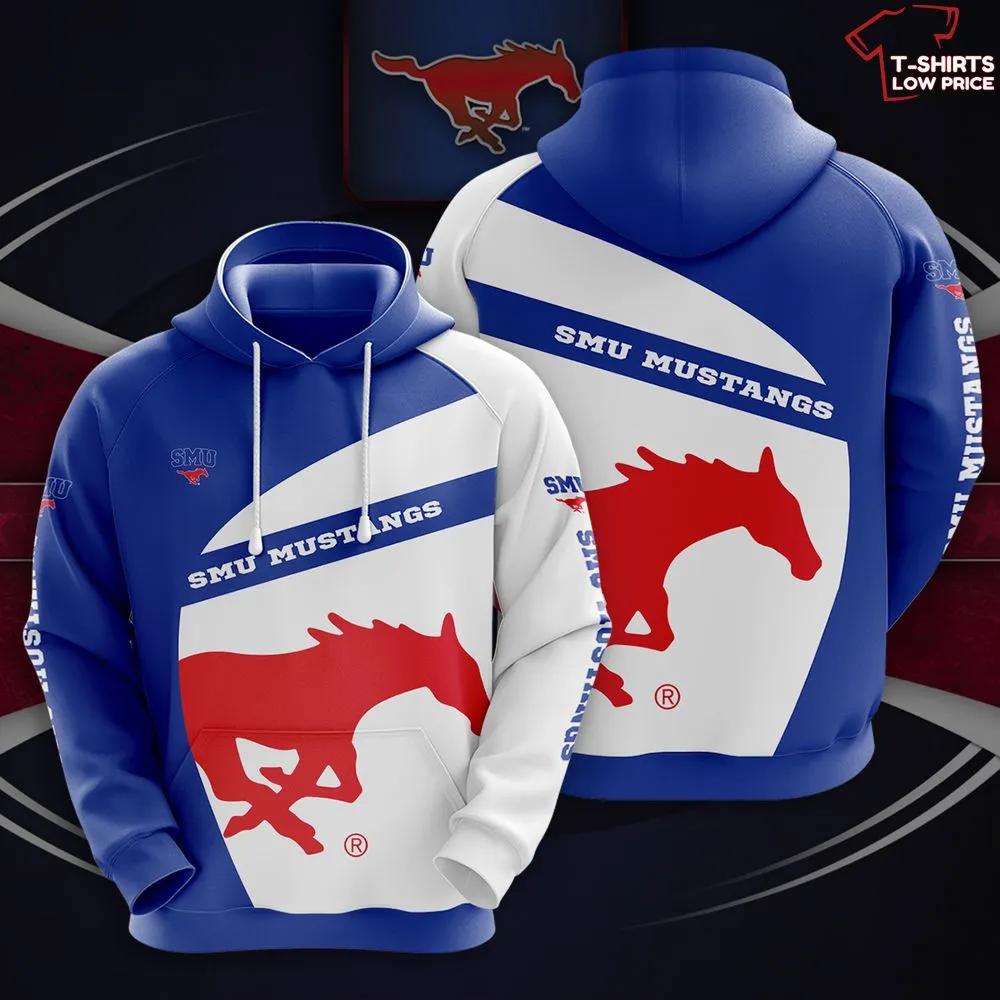 Ncaa Smu Mustangs 3D Hoodie For Men Women - Ncaa Fans