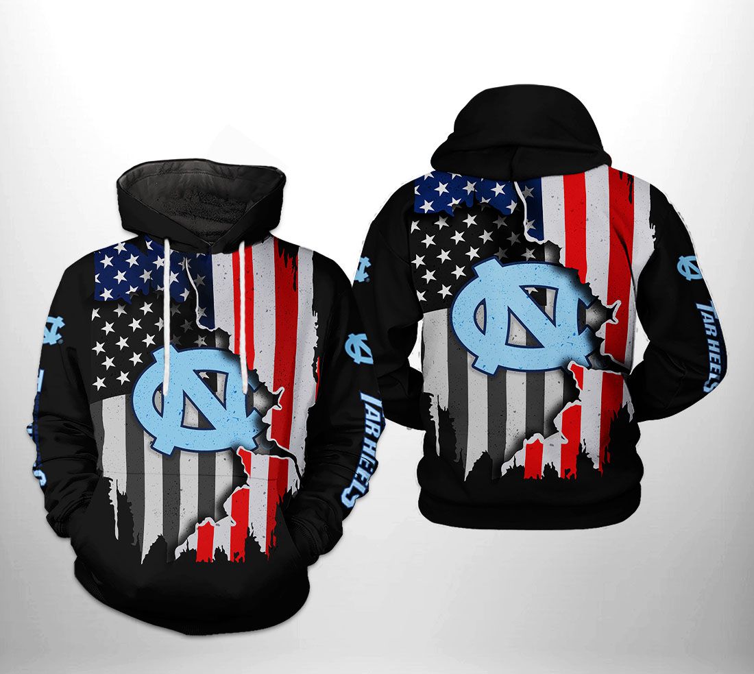 Ncaa Us Flag All-Over Print Zipper Hoodie Show Your Patriotism