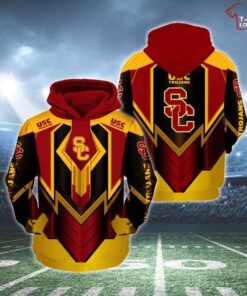 Ncaa Usc Trojans Gold Black All Over Print 3D Hoodie With Usc Quote