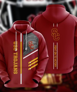 Ncaa Usc Trojans Pullover Hoodie V2 With Custom All Over Print 3D Design