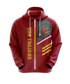 Ncaa Usc Trojans Pullover Hoodie V2 With Custom All Over Print 3D Design
