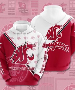 Ncaa Washington State Cougars 3D Hoodie Perfect Gift For Ncaa Fans