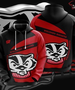 Ncaa Wisconsin Badgers 3D Hoodie V1 - Perfect Gift For Father'S Day
