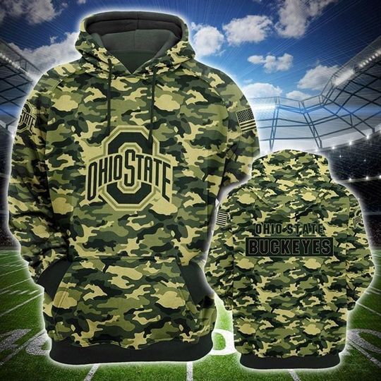 Ncaa-Ohio State Buckeyes 3D Hoodie Style 04 35+ Customer Reviews - All Over Print Zip Up Hoodie Men