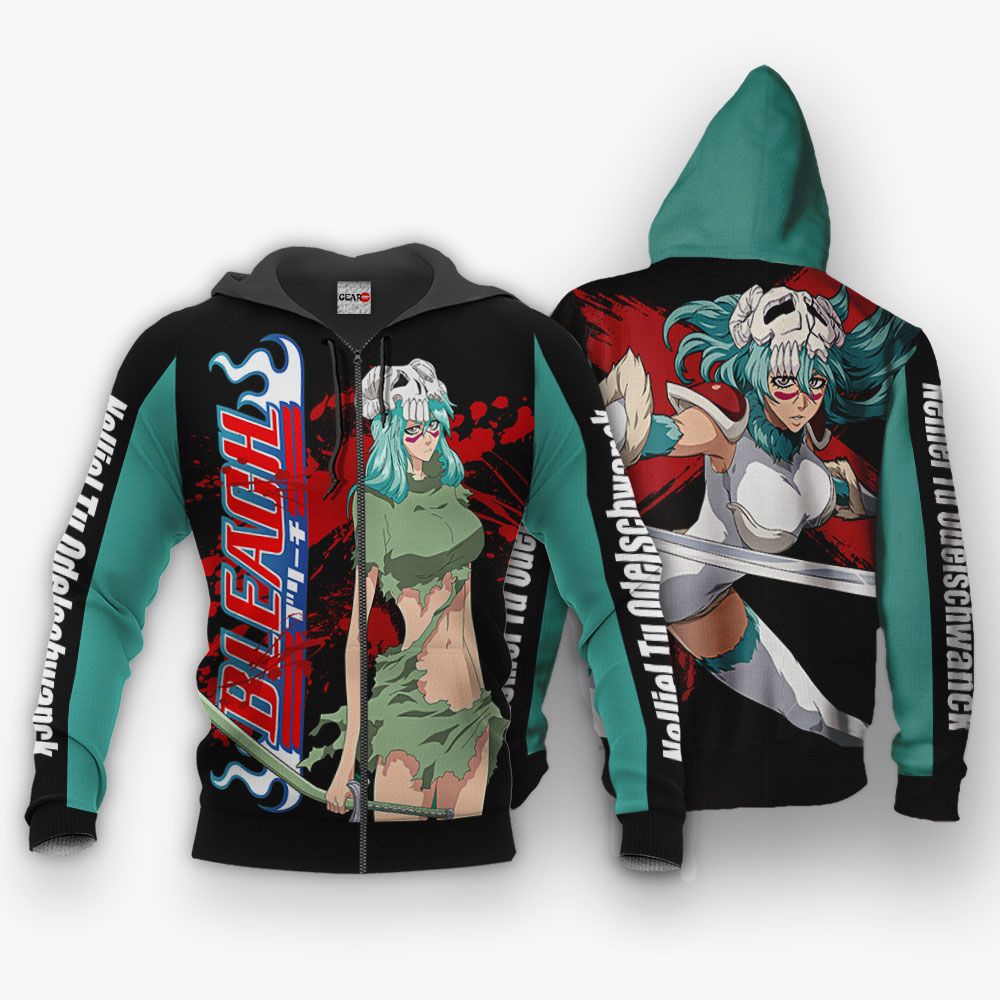 Nel Tu Bleach Anime Custom All Over Print Zip Up Hoodie Men