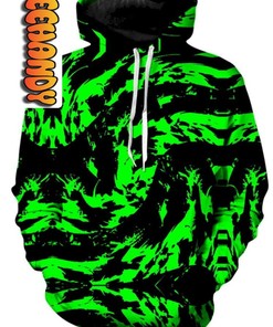 Neon Graffiti Paint Splatter Unisex All Over Print 3D Hoodie