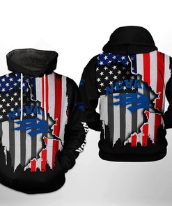 Nevada Wolf Pack Ncaa Us Flag 3D Printed Hoodie/Zipper Hoodie For Men With Custom Design Prints