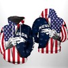 Nevada Wolf Pack Ncaa Us Flag Custom All Over Print 3D Hoodie