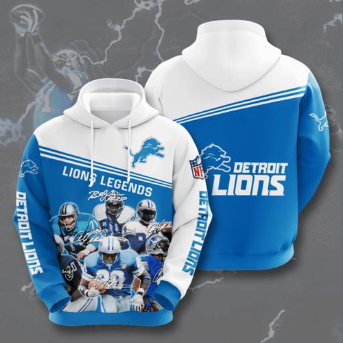 Nfl Detroit Lions Sport All Over Print Hoodie - American Football Fans 3D Design 11