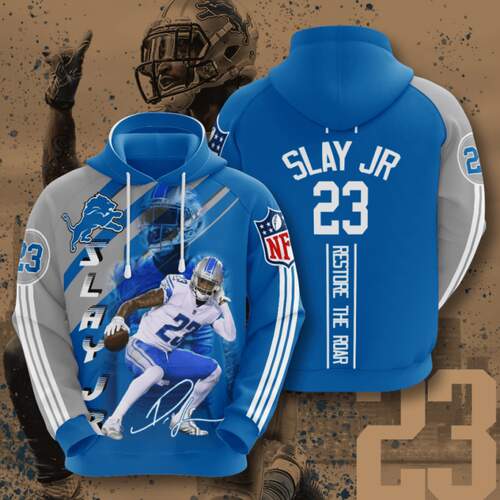 Nfl Detroit Lions Sport All Over Print Hoodie - American Football Fans 3D Design 12