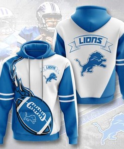 Nfl Detroit Lions Sport All Over Print Hoodie - American Football Fans 3D Design 2