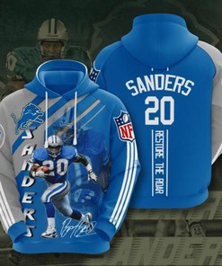 Nfl Detroit Lions Sport All Over Print Hoodie - American Football Fans 3D Design 4