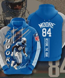 Nfl Detroit Lions Sport All Over Print Hoodie - American Football Fans 3D Design 6