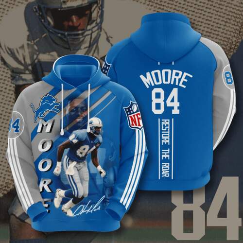 Nfl Detroit Lions Sport All Over Print Hoodie - American Football Fans 3D Design 6