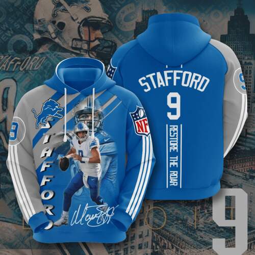Nfl Detroit Lions Sport All Over Print Hoodie - American Football Fans 3D Design 8