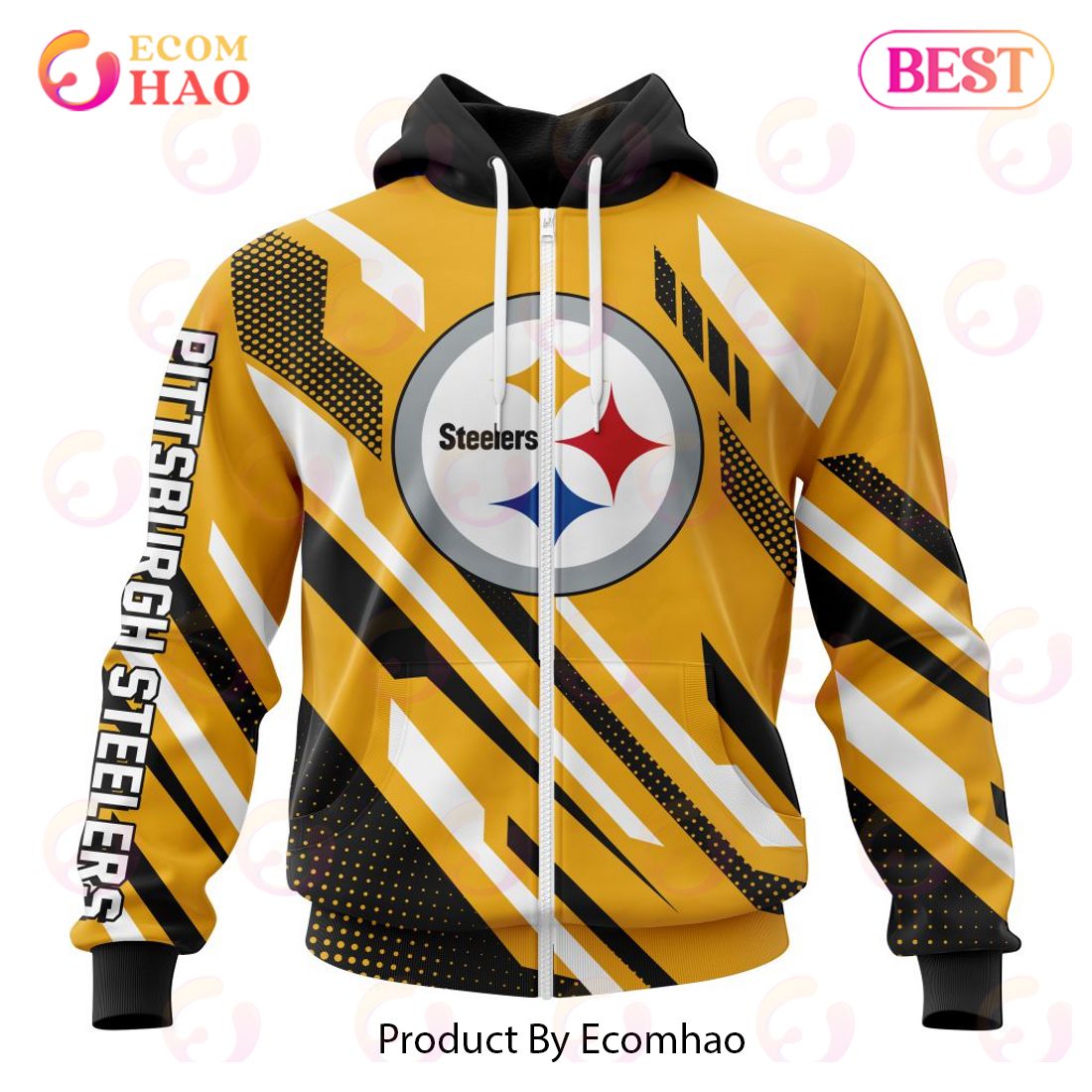 Nfl Pittsburgh Steelers New Native Concepts 3D Hoodie - Specialized Design