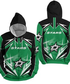 Nhl Dallas Stars Lightning 3D All Over Print Hoodie - Sweater Tshirt