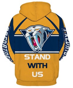 Nhl Hockey Nashville Predators 3D All Over Print Zip Up Hoodie Option Perfect For Any Fan